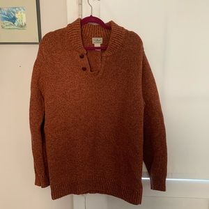 LL BEAN. Large-Tall. Orange sweater